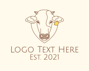 Tag - Cattle Tag Badge logo design