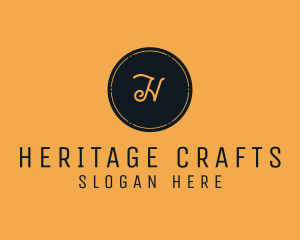 Traditional - Traditional Circle Stamp logo design