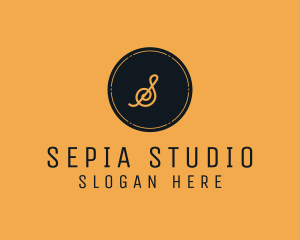 Sepia - Traditional Circle Stamp logo design