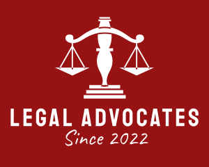 Legal Justice Scale logo design