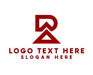 Letter Ra - Industrial Letter RA Monogram logo design