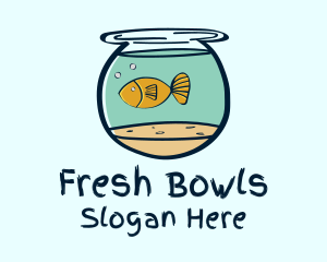 Pet Fish Bowl  logo design