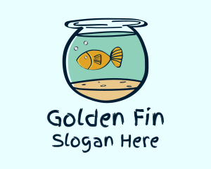 Goldfish - Pet Fish Bowl logo design