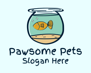 Pet Fish Bowl  logo design