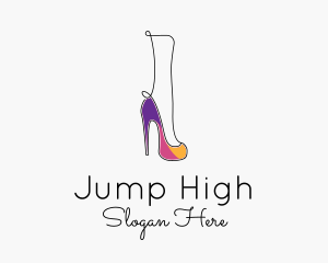 Colorful High Heels  logo design