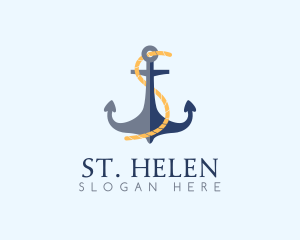 Anchor Rope Letter S  logo design