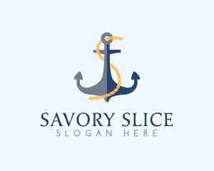 Anchor Rope Letter S  logo design