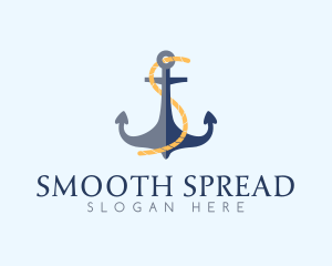 Anchor Rope Letter S  logo design