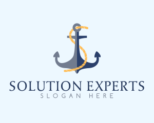 Anchor Rope Letter S  logo design