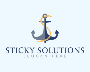 Anchor Rope Letter S  logo design