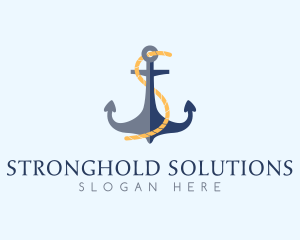 Anchor Rope Letter S  logo design