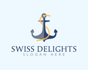 Anchor Rope Letter S  logo design