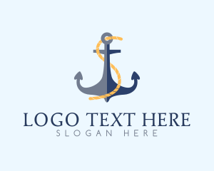 Coastal - Anchor Rope Letter S logo design