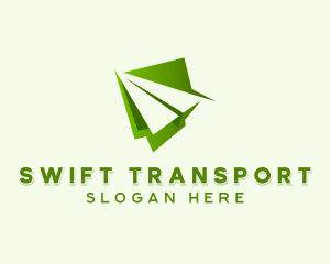 Travel Transport Paper Plane logo design