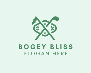 Bogey - Golf Stick Flag Tournament logo design