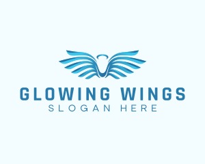 Halo Wings Heavenly logo design