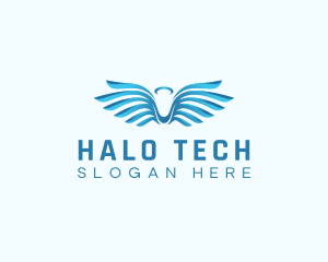 Halo Wings Heavenly logo design