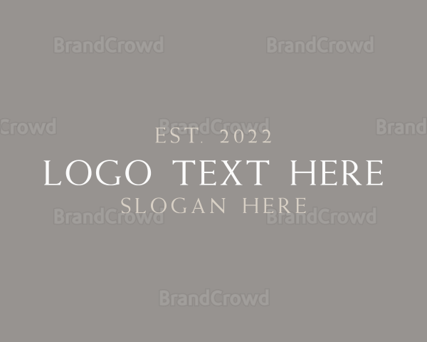 Elegant High End Company Logo