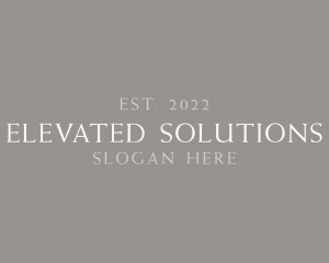 Elegant High End Company logo design