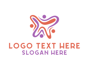 Human - Community People Society logo design