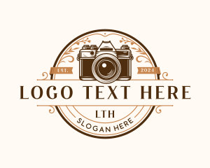 Hand Drawn - Elegant Floral  Photography logo design
