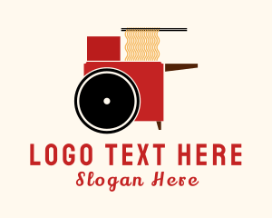 Market - Noodle Food Cart logo design