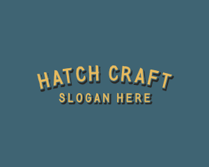 Rustic Brush Craft logo design