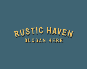 Rustic Brush Craft logo design