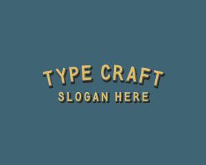 Rustic Brush Craft logo design