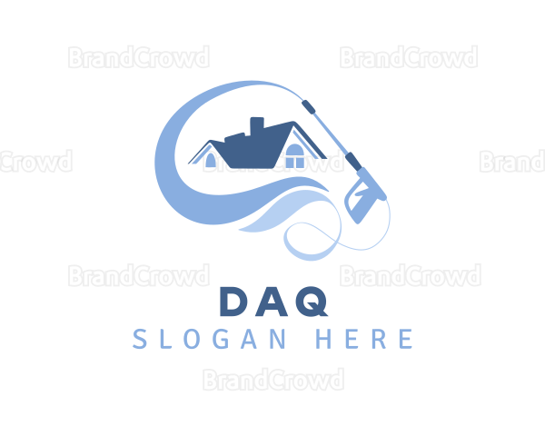 Blue Home Wash Cleaning Logo