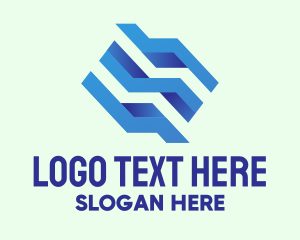 Legal Services - Blue Geometric Company logo design