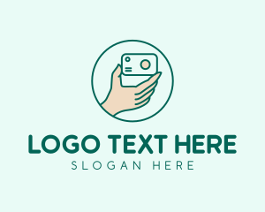 Counting - Photographer Camera Hand logo design