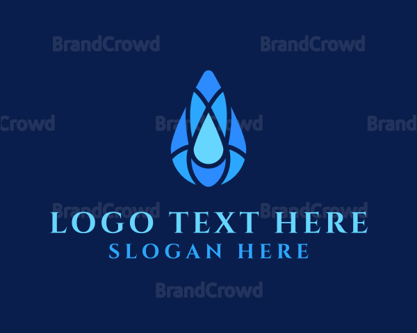 Clean Water Droplet Logo