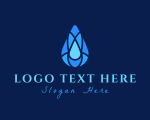 Drop - Mosaic Water Drop logo design