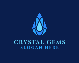 Clean Water Droplet logo design