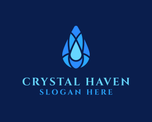 Clean Water Droplet logo design