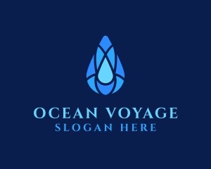 Clean Water Droplet logo design