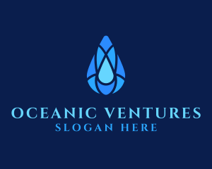 Clean Water Droplet logo design