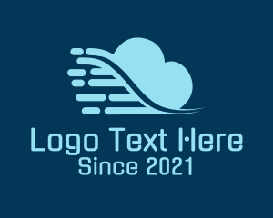 Blue - Digital Cloud Storage logo design