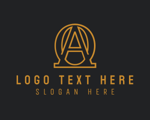 Letter Ao - Premium Serif Business Letter AO logo design