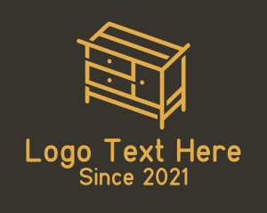 Drawer Dresser Furniture logo design