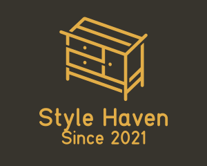 Dresser - Drawer Dresser Furniture logo design