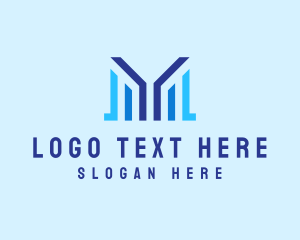 Office - Modern Startup Letter M Company logo design