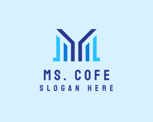 Modern Startup Letter M Company logo design