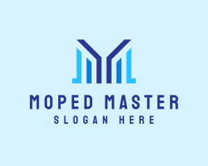 Modern Startup Letter M Company logo design