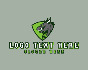 Mythology - Dragon Esport Shield logo design