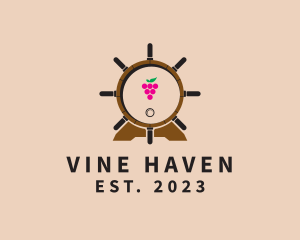 Helm Wine Barrel  logo design