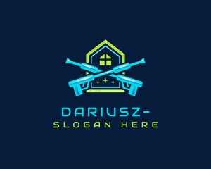 House - Hydraulic Cleaning Disinfection logo design