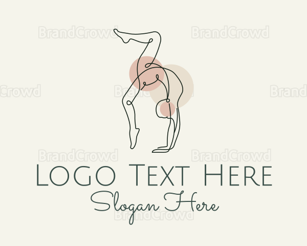 Yoga Pose Monoline Logo