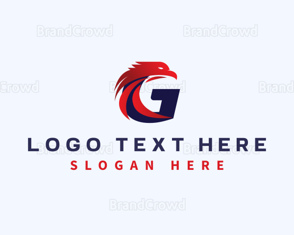 Eagle Bird Falcon Letter G Logo